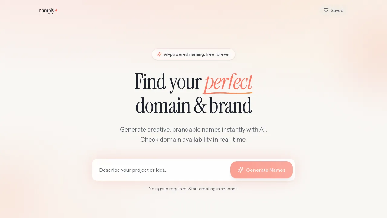 Screenshot of Namply